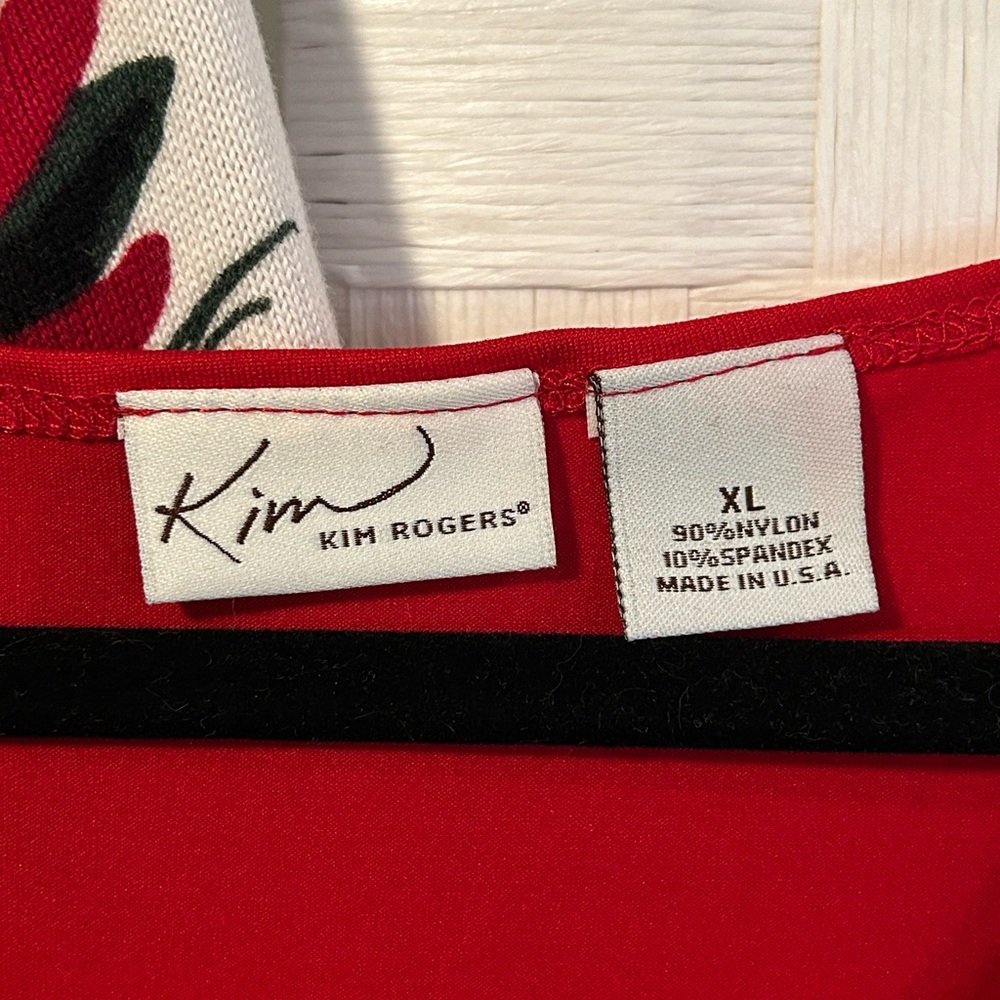 Poinsettia Christmas Cardigan by Talbots - Picture 9 of 9